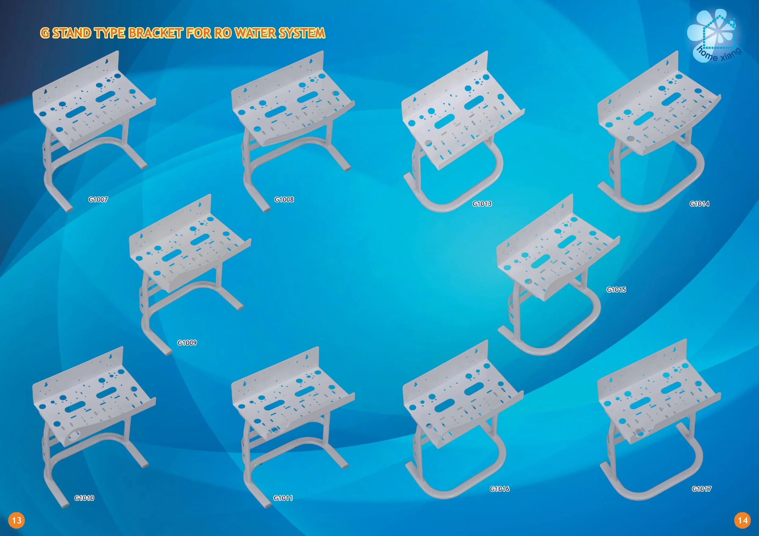 10 inch Housing stand type reverse osmosis water Filter with Pump Storage Metal Bracket