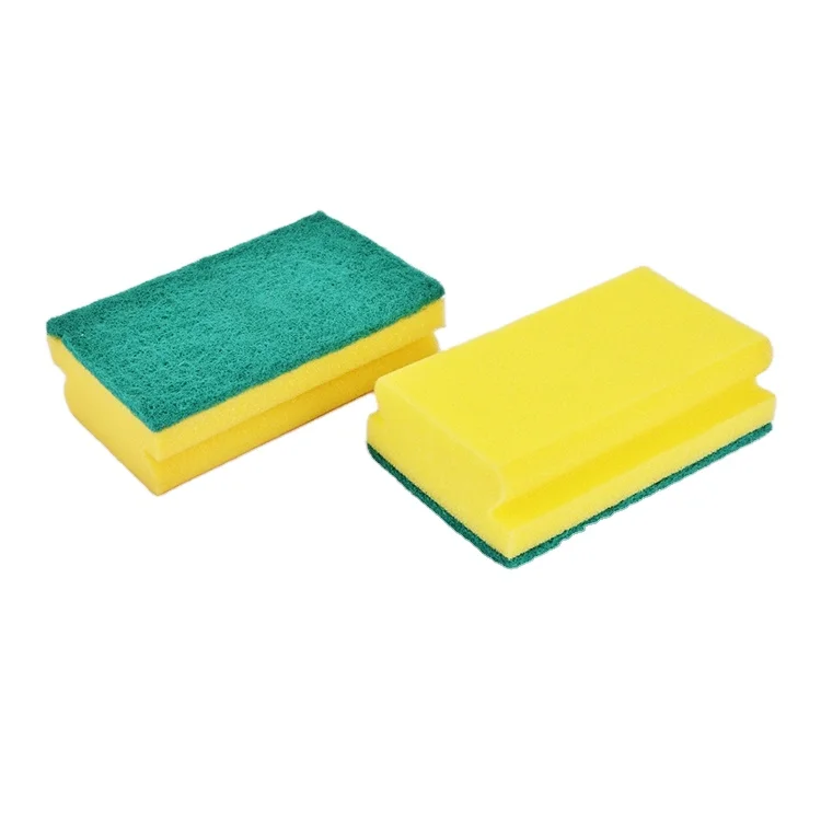 wholesale nylon cloth multipurpose kitchen dish washing sponge scrubbers PU dishes cleaning sponge