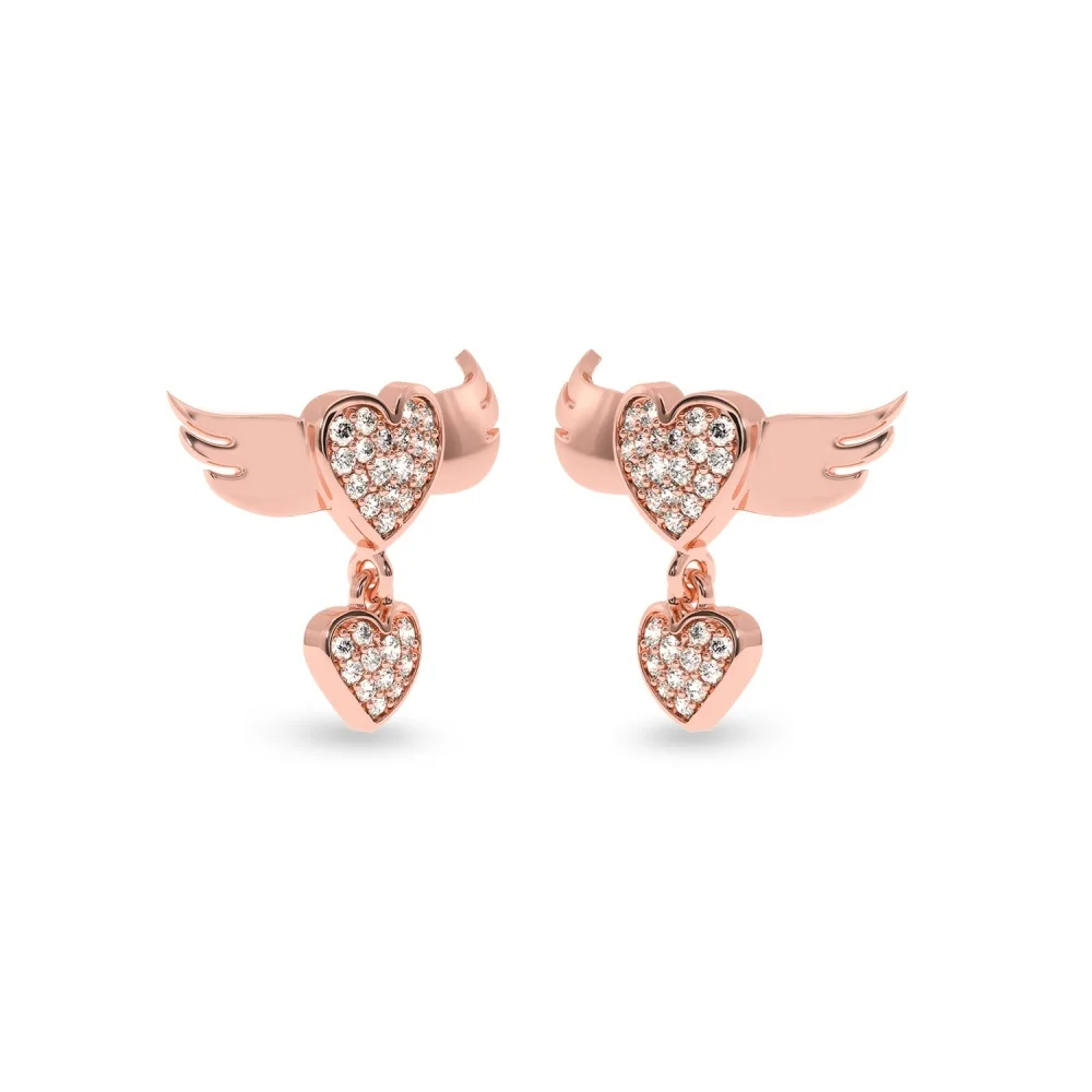 Diamond Earring Christmas & New Year Jewelry Girls Real Diamond Earring 2022 Sale Super September Solitaire Earring at Wholesale