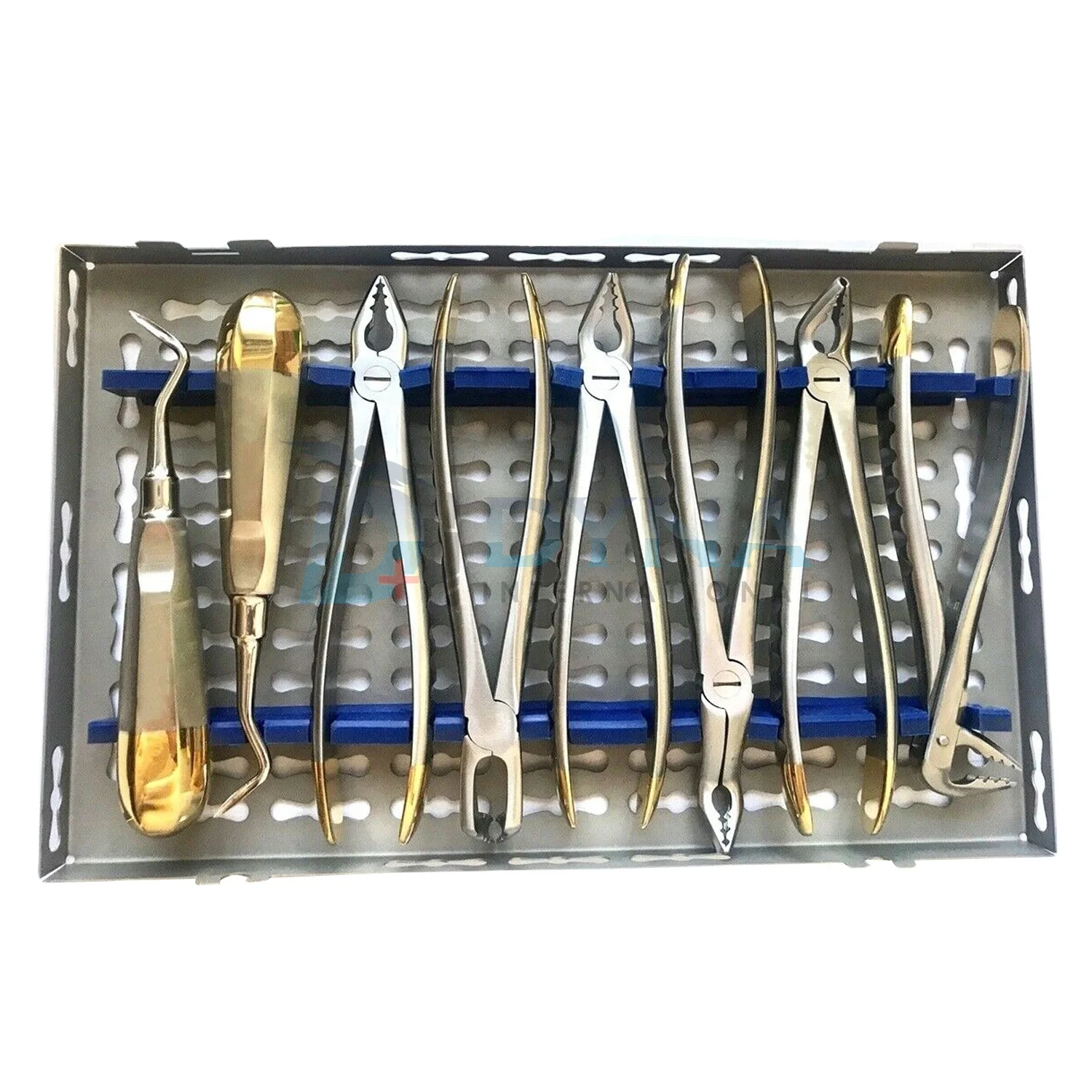 GERMAN ORAL SURGERY,DENTAL EXTRACTING ELEVATORS FORCEPS INSTRUMENT KIT