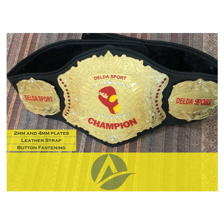 Custom mma pankration championship belt totally customized