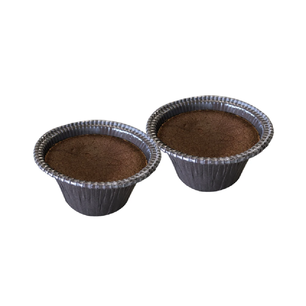 Italian Best Quality Dark Chocolate Lava Cake Wholesale Frozen Dessert Individual Portion 100gx2