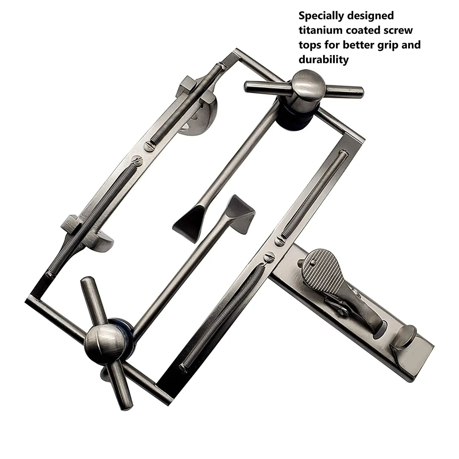 Dingman Mouth Gag frame with 3 Tongue Blades Cheek Retractor Mouth Opener Complete Set Surgical Dental Equipment German Steel