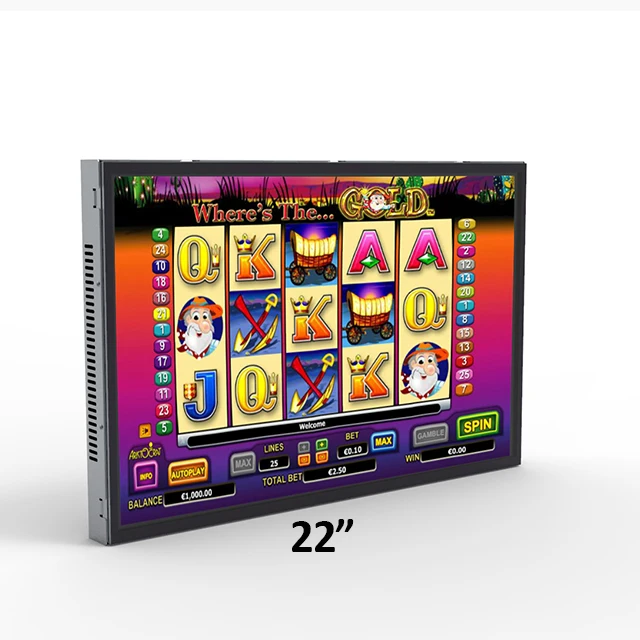 
TopOneTech 22 inch Aristocrat slot machine touch screen monitor display Compatible 3M Microtouch gaming moniteur ecran tactile 