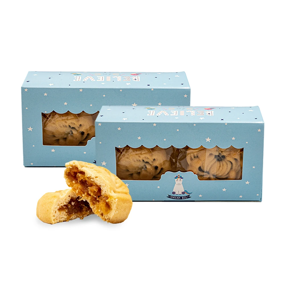 Hot Selling Thai Soft Cookie and Biscuit Snack -  Moji Pineapple (8 pieces in box) made from Natural Fresh Fruit Flavor