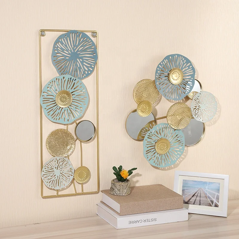 Luxury TV cabinet art Home decoration Wall hanging products living room iron decorative House Decor