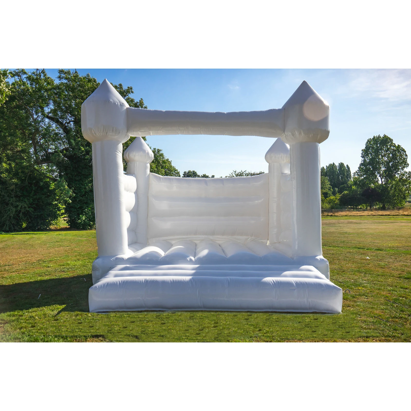 Wedding Rental New Outdoor White Wedding Bouncer Inflatable Jumping Castle White Castle For Sale