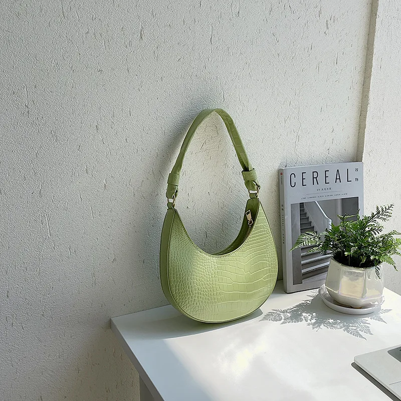 Hobo Bag Crocodile Grain Bag Women Handbags Custom women bags handbags