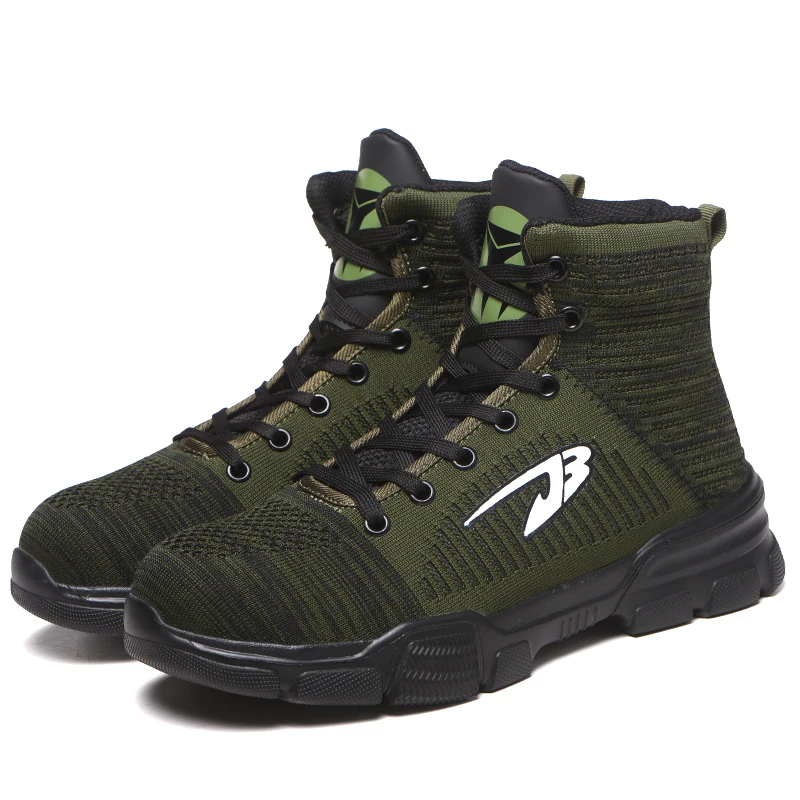 Casual Outdoor Work Cheap Price Green Men Safety Boots