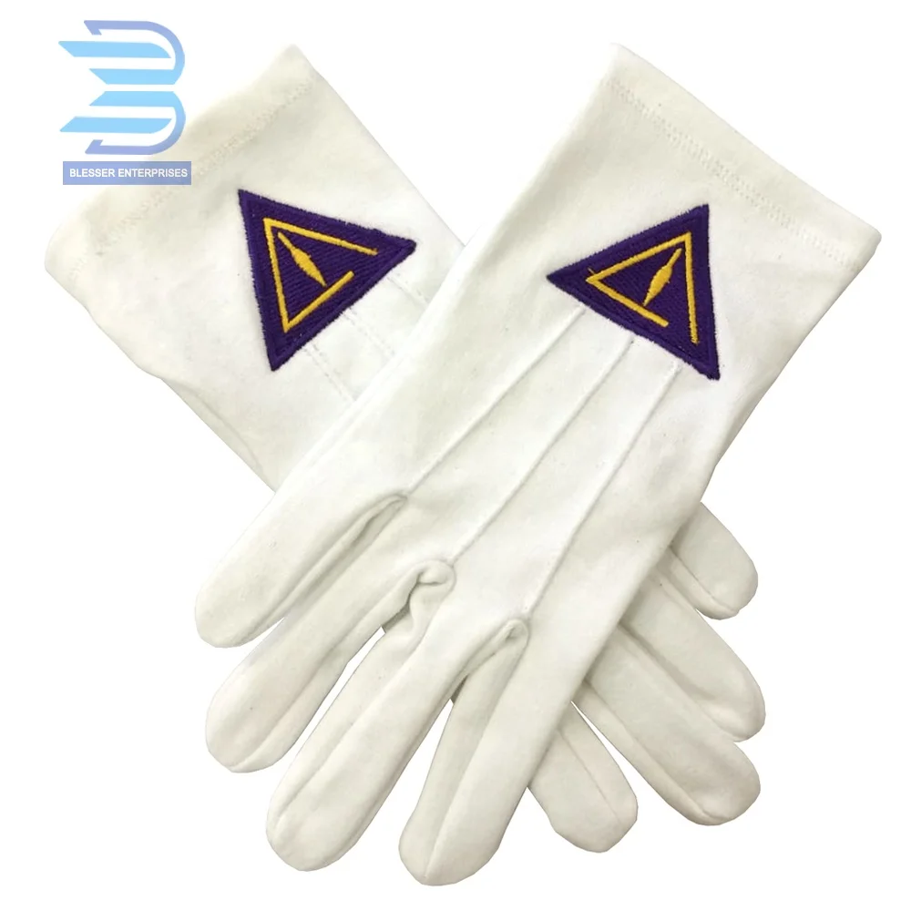 Masonic Glove Royal & Select Emblem White