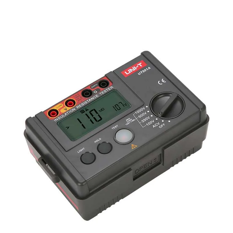 
UNI-T UT501A 100V~1000V Insulation Resistance Meter Ground Tester Megohmmeter Voltmeter 