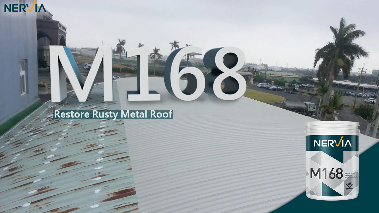 Распылительная краска на стене и крыше бетона металла от Nervia для антикоррозийного водонепроницаемого покрытия