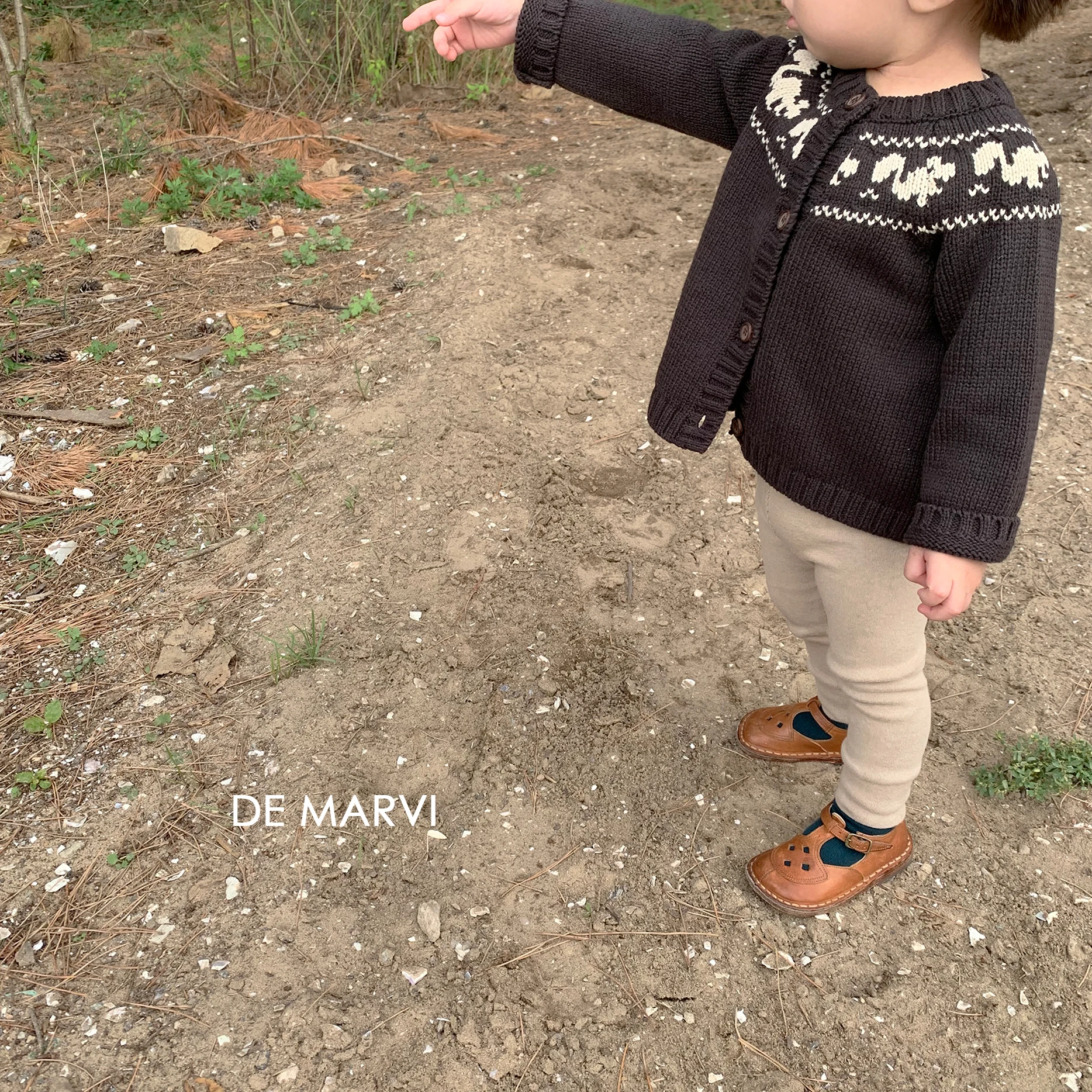 DE MARVI Knit button Toddler Baby cardigan boys girls sweater wear OEM possible MADE IN KOREA