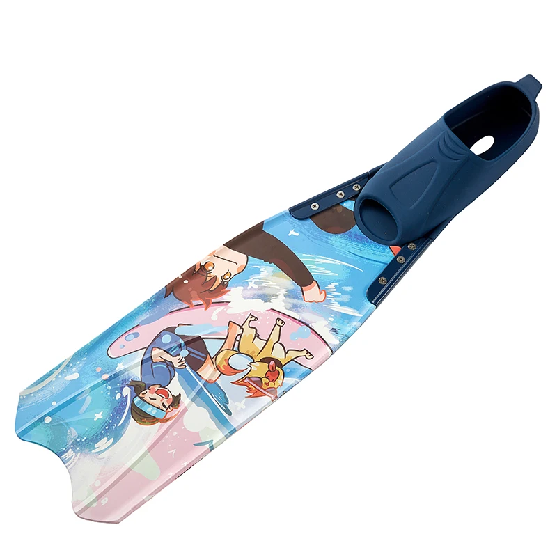 Factory Supply Professional Soft Silicone with Efficient Thrust Swim Fins Secured Tight Fitting Fins Without Any Weak Back Strap