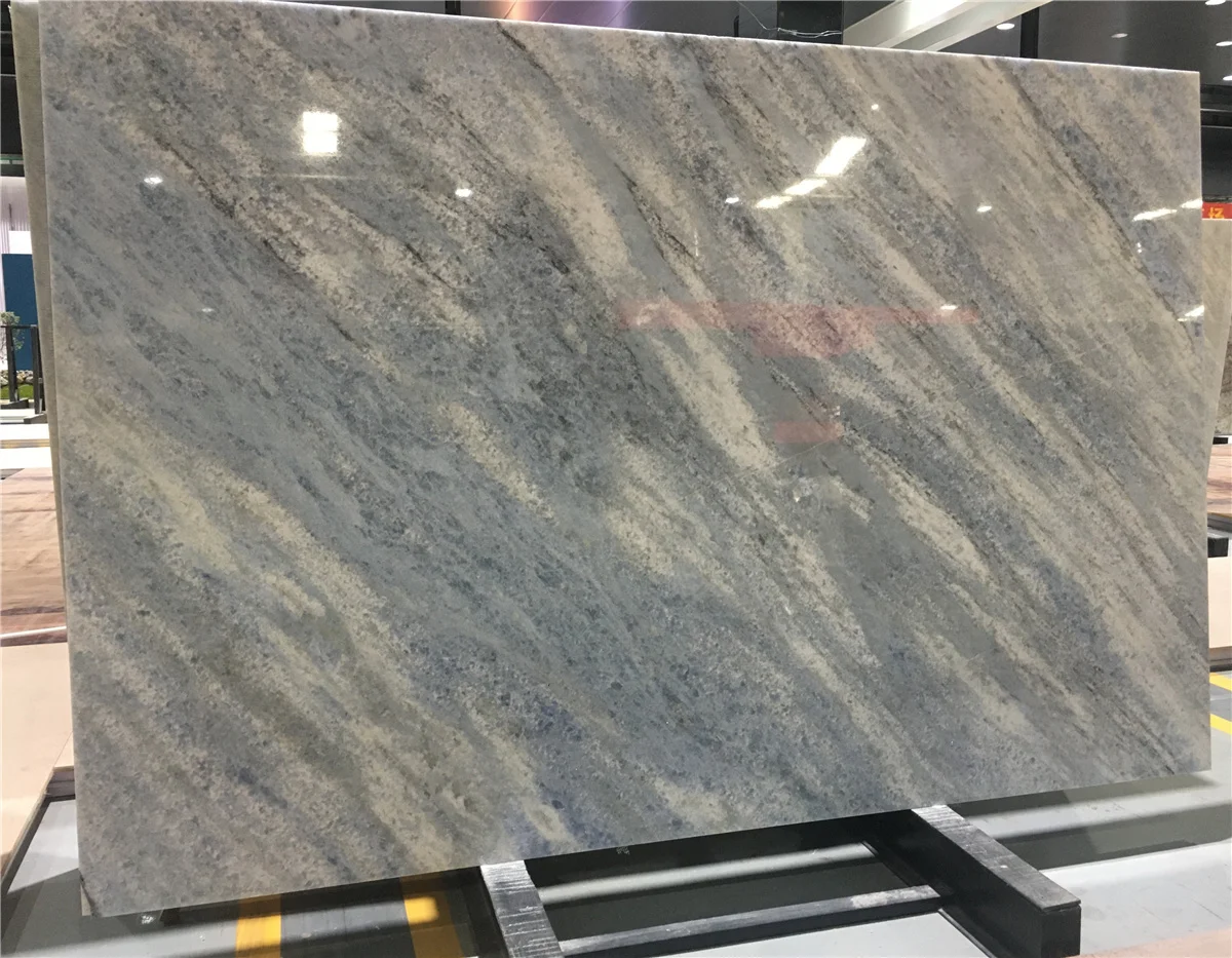  Заводская цена синий кристалл бразильский дом бриллиант мрамор кальцит азулата для украшения интерьера