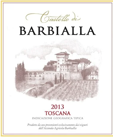 Red wine supertuscan igt sangiovese petit verdot merlot 2013