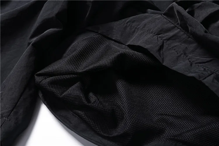  Летние мужские шорты с логотипом на заказ сетчатые шорты-карго боковым карманом молнии