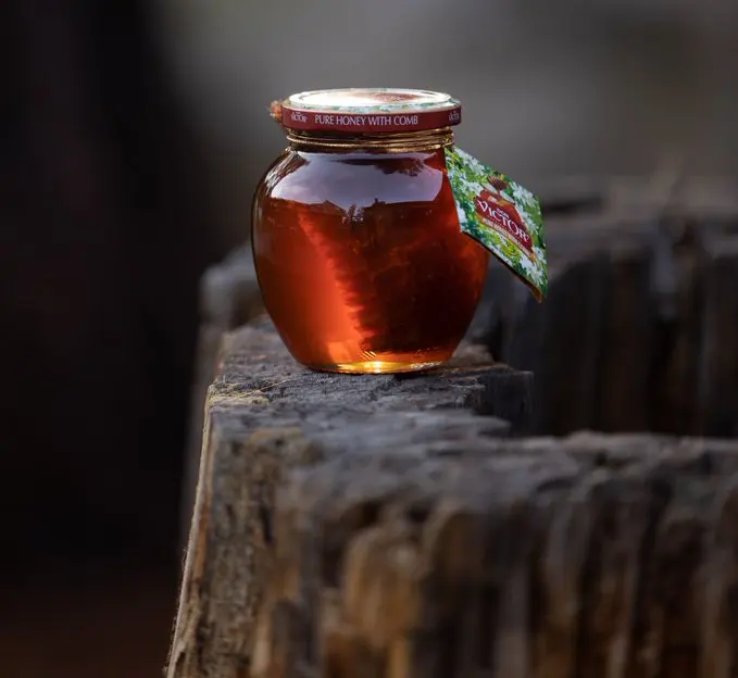 Чистый мед с гребнем 6/16 унций