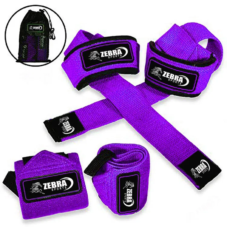Customized Premium Wrist Wraps Lifting Straps with Carry Bag Professional Wrist Support Weightlifting Wholesale