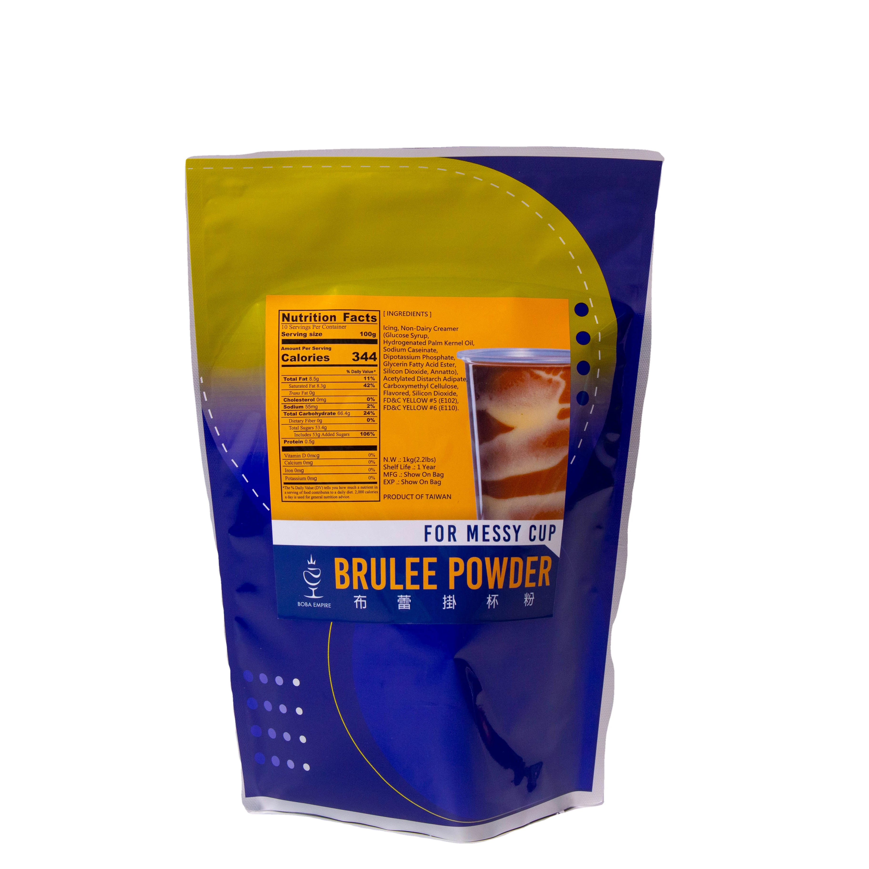 Тайваньский настенный порошок-крем-брюле для пузырчатого чая