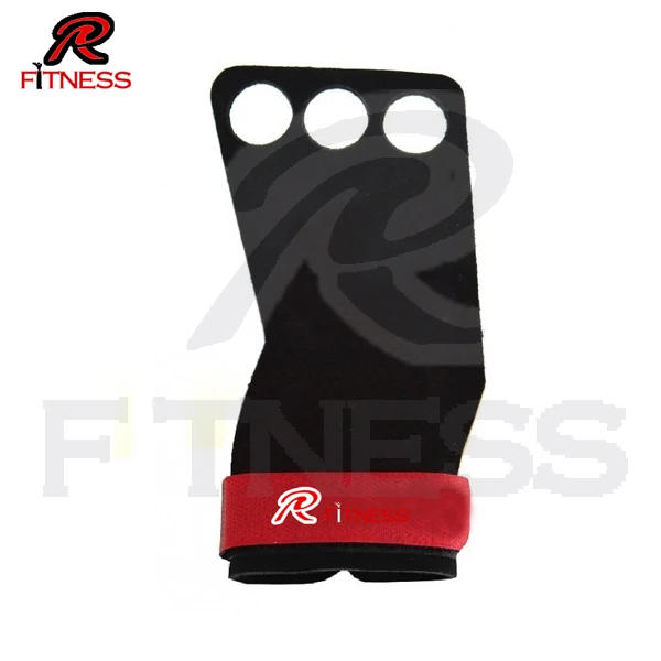 Защита ладони с 3 отверстиями синтетические карбоновые захваты для тренировок в зале тяжелой гимнастики