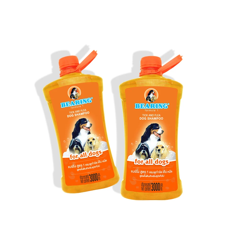 No.1 Selling Dog Shampoo Bearing Tick and Flea High Quality Dog Shampoo 3000 ml. Suitable for All Breeds from Thailand