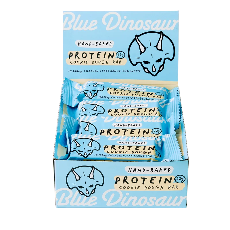 Blue Dinosaur whole food 24.2g Egg white Protein bar easy to carry