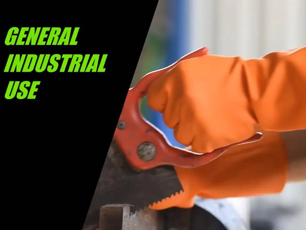 Ergonomic Malaysia produced thick orange dish washing gloves anti abrasion anti slip for assembly protection work gloves