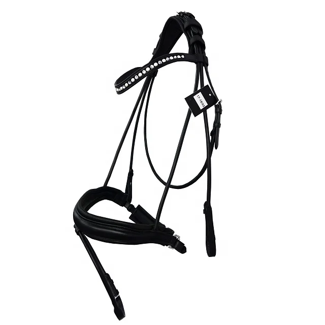 Straight Headpiece bridle crystal decorative.