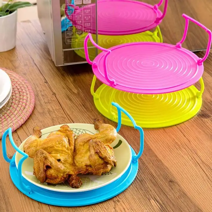 Multifunctional Plastic Microwave Heating Layered Steaming Tray Holder