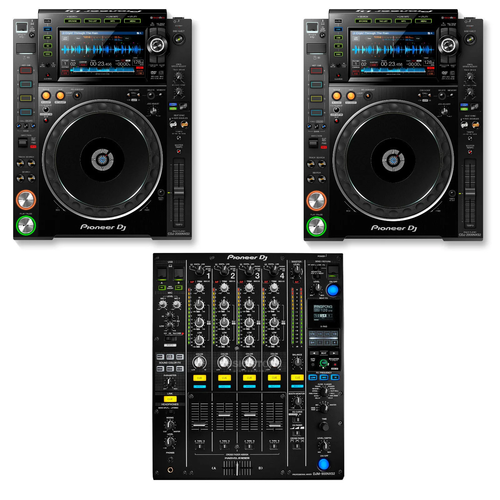 
NEW Authentic Latest Pioneer DJ Set 2x CDJ 2000 nexus2 nxs2 Nexus 2 1x DJM 2000 Nexus 