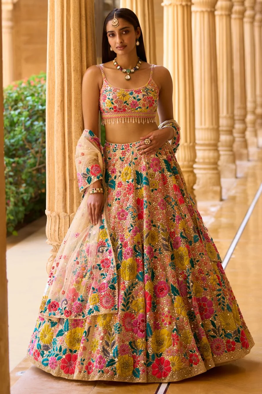 Designer Velvet lehenga work all over for women for wedding Dresses Bride online shopping surat,india