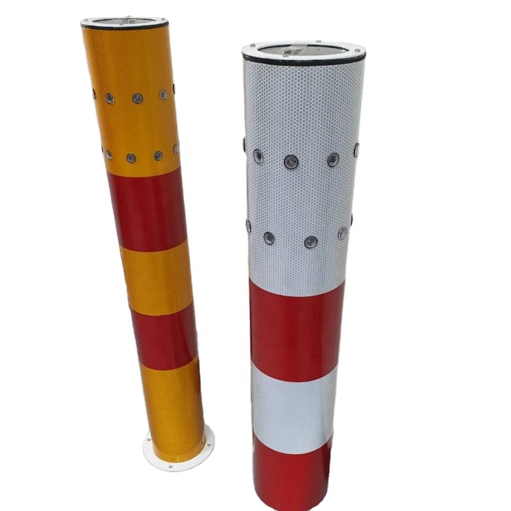 Solar LED Flashing Delineator Posts with Reflective Sheeting