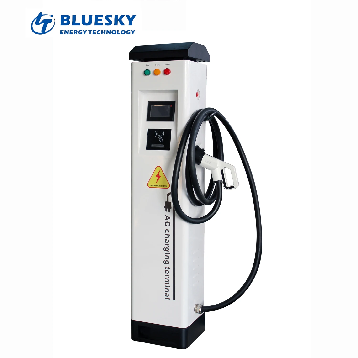 EV зарядная станция 32 А 22 кВт напольный с сертификацией CE экран 4 3
