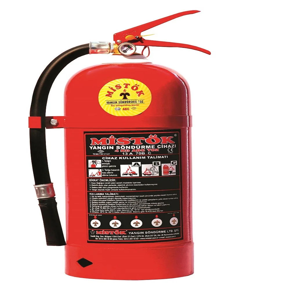 factory price 1 2 4 6 9 12 25 50 kg 4kg A-03 MISTOK  firefighting equipment ABC POWDER fire extinguisher 40%  hot sale 2020