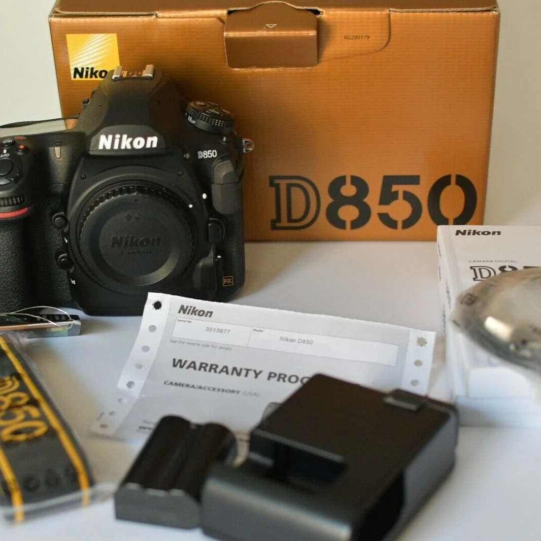 NEW ORIGINAL -Nikons D850 FX DSLR Camera with 24-120mm f/4G AF-S ED VR Lens+ 64GB Pro Video Kit