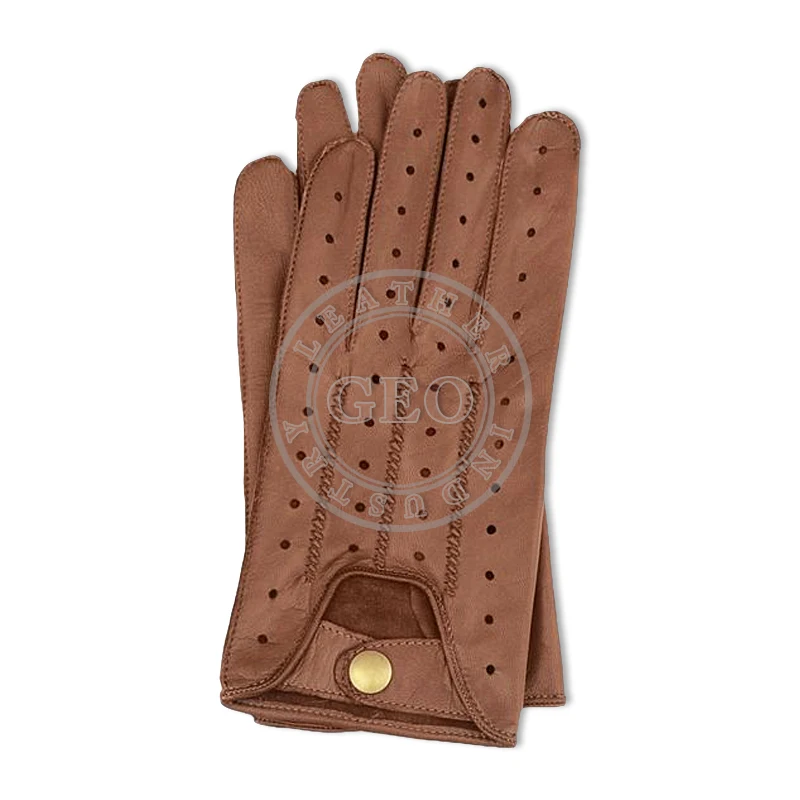 Men Leather Car Driving Gloves