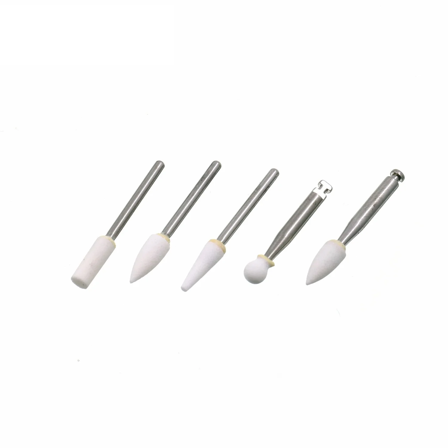 Dental Flame Shape White Stone Polishing Burs