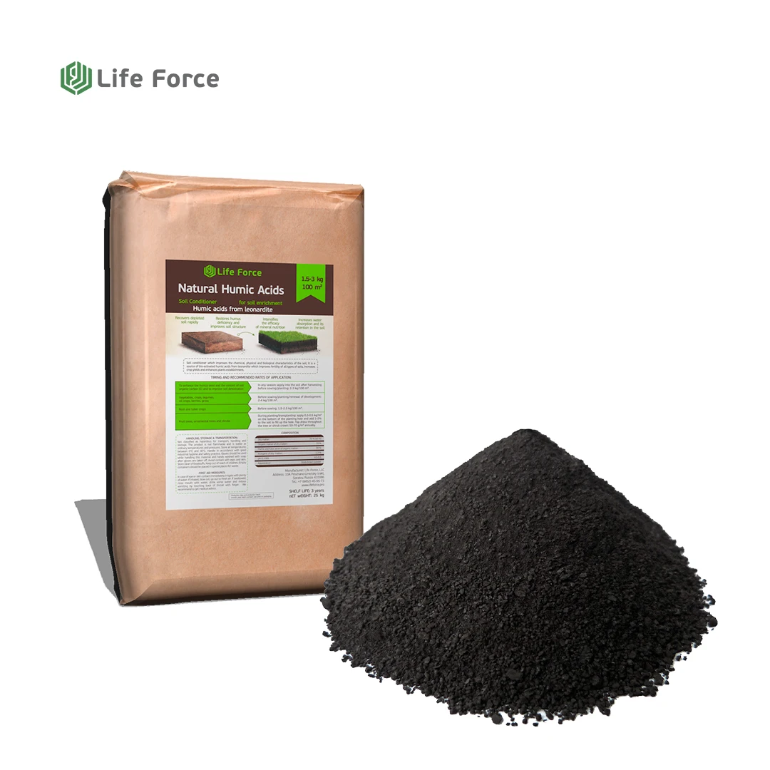 Natural Soil Conditioner Humic Acid Fertilizer For Organic Healthy Agriculture Life Force SCS 201