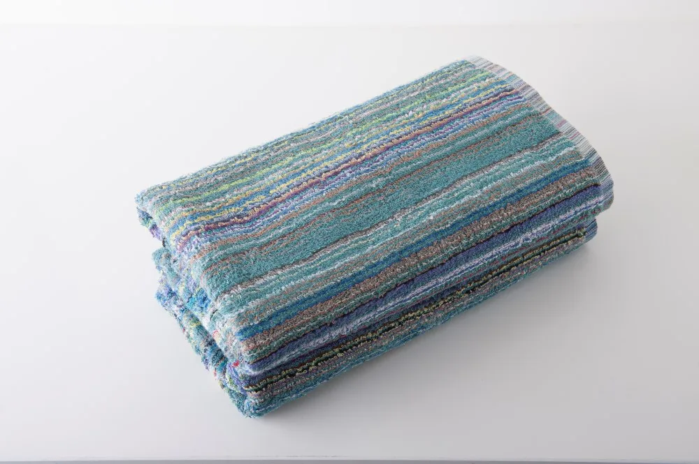 Yarn dyed Multi Stripe Bath Towels 100% Cotton with Fancy Packing