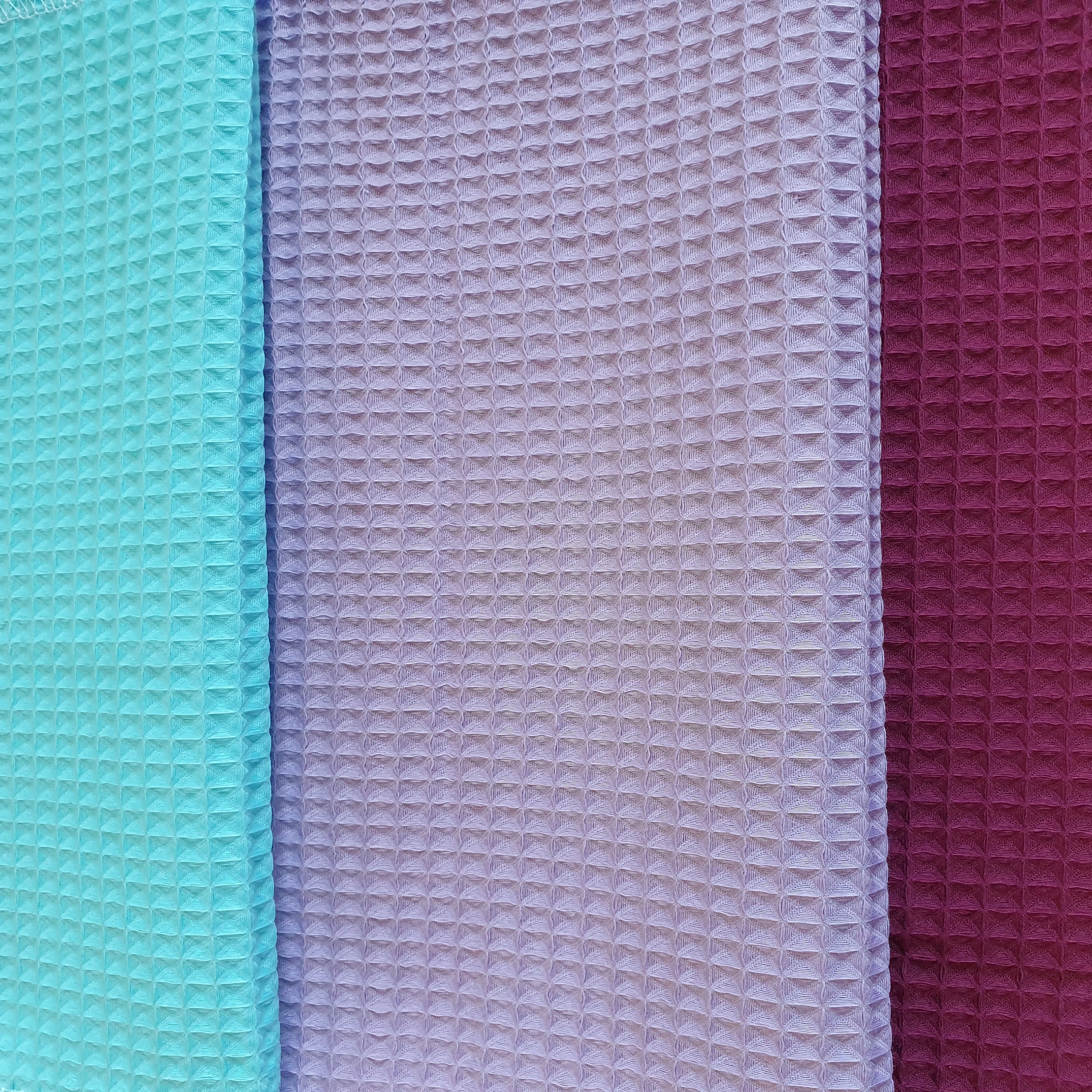 Organic Cotton Woven Waffle Fabric