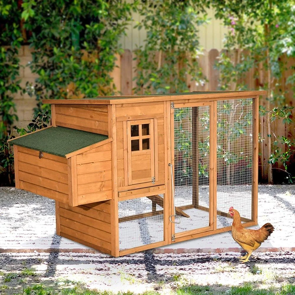 2020 New Pet Products Poultry Chicken Coops hen house with Peaked Roof