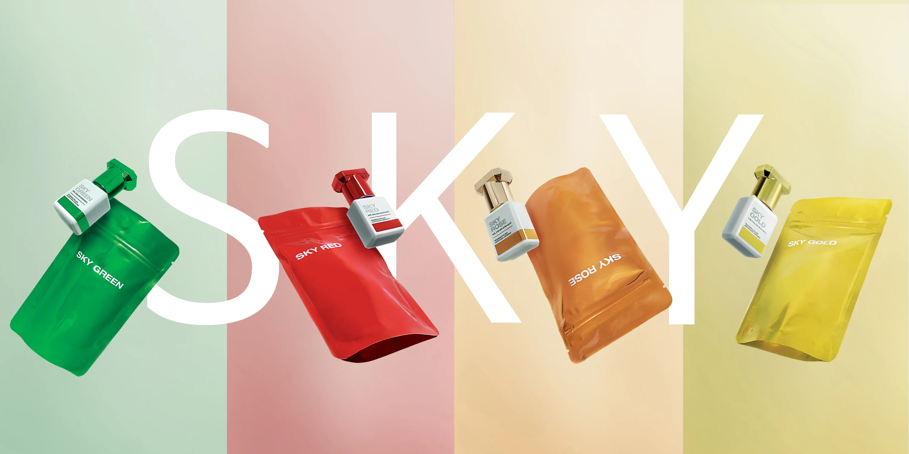 The Best Black Sky Glue Gold for Eyelash Extension for False Eyelashes Private Label Adhesive