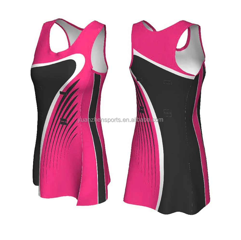 Пользовательский сублимационный принт netball платье
