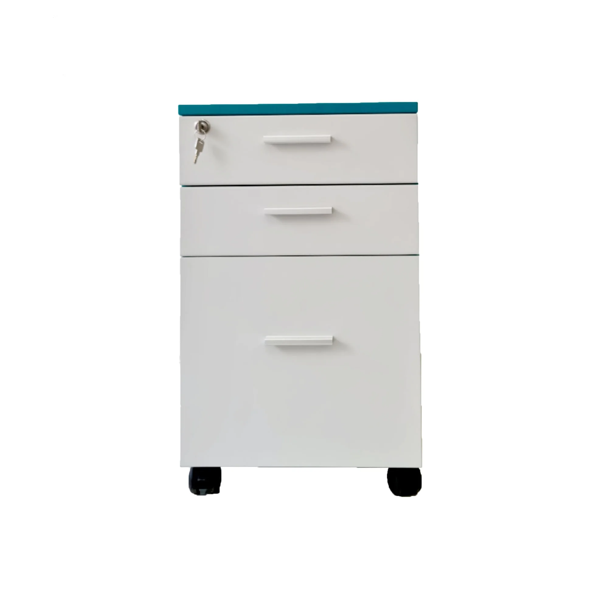 Hot Selling Storage Equipment Pedestal Metal Vertical Steel 3 Drawer Under Desk Movable Office Furniture Mobile File Cabinet