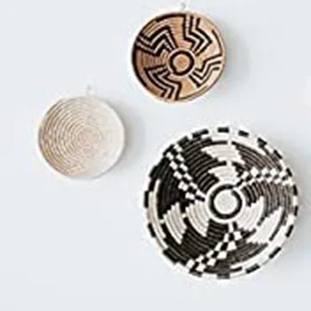 New collection 2022 Seagrass wall decoration - Basket / pattern 20 / handmade decorative accents / dongdoexport