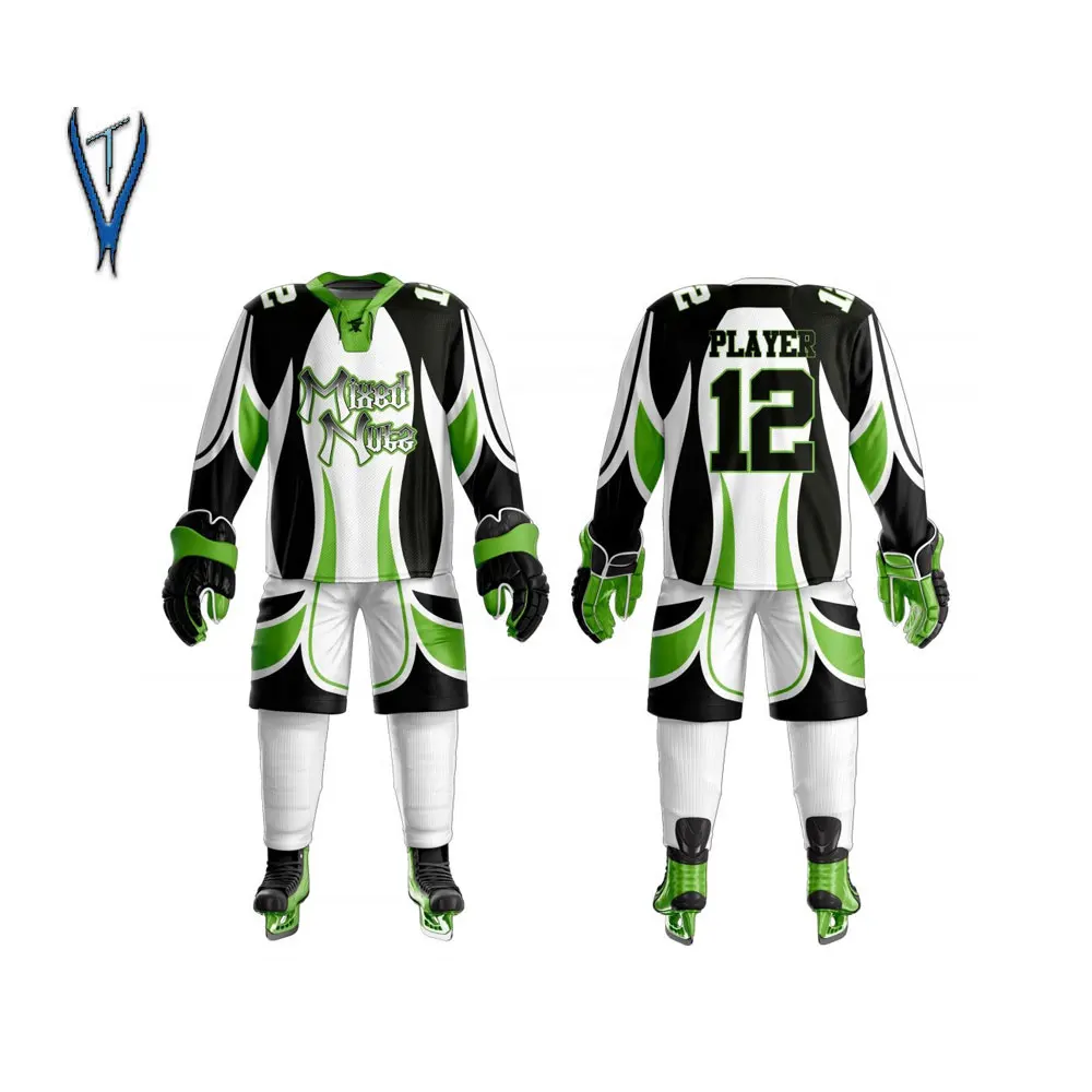Beautiful design Ice Hockey Wholesale 100% Polyester Breathable Quick Fit Custom Ice Hockey