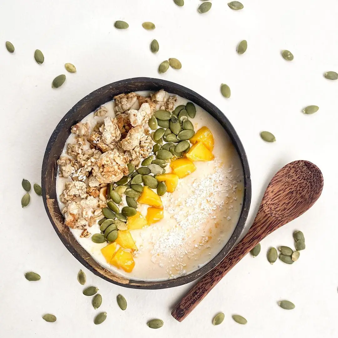 Amazon лидер продаж Экологичная Кокосовая чаша с кокосовым маслом для обработки фруктового смузи