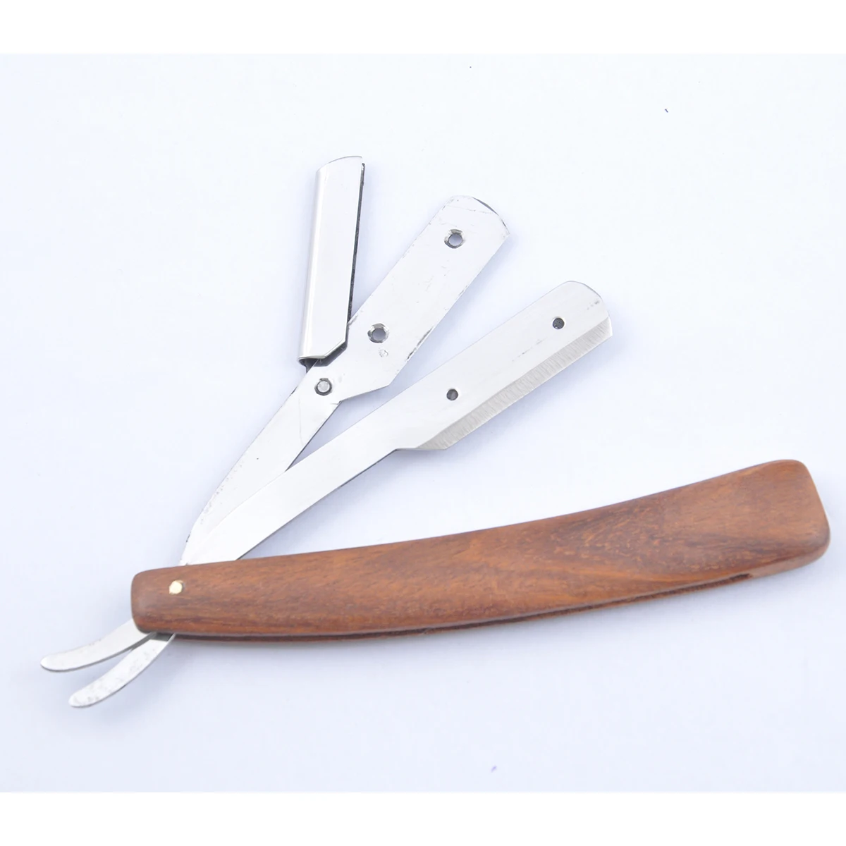  Очень популярный товар прямая Парикмахерская бритва с деревянной ручкой из нержавеющей стали для стрижки горла