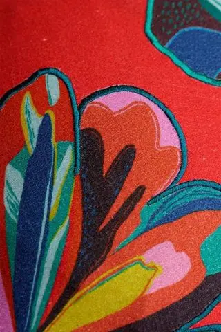  Новейший чехол для подушки из хлопка красная сатиновая полет фантазии в дом